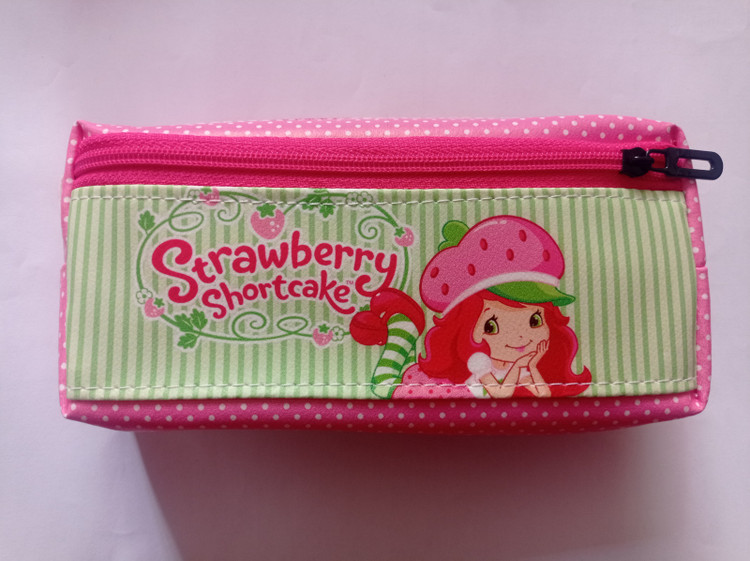 جامدادی سه زیپ فانتزی دختر توت فرنگی