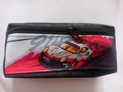 جامدادی دو زیپ کلاسیک ماشین مسابقه ای قرمز