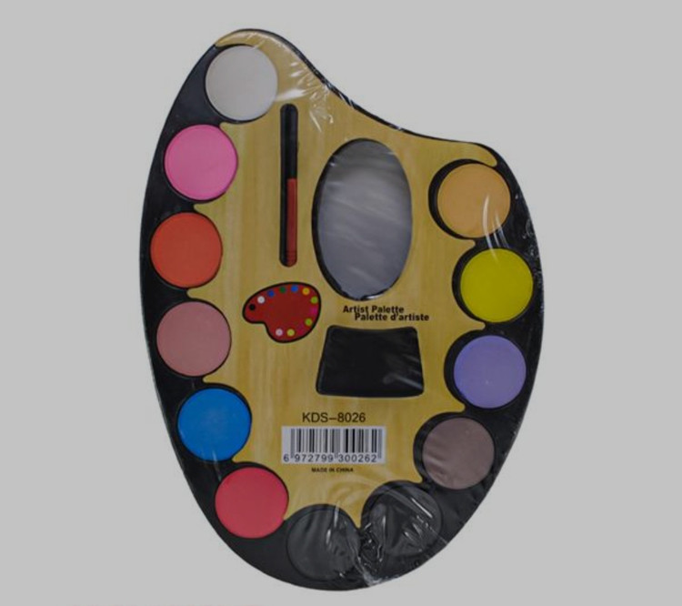 آبرنگ پالتی متوسط 12 رنگ