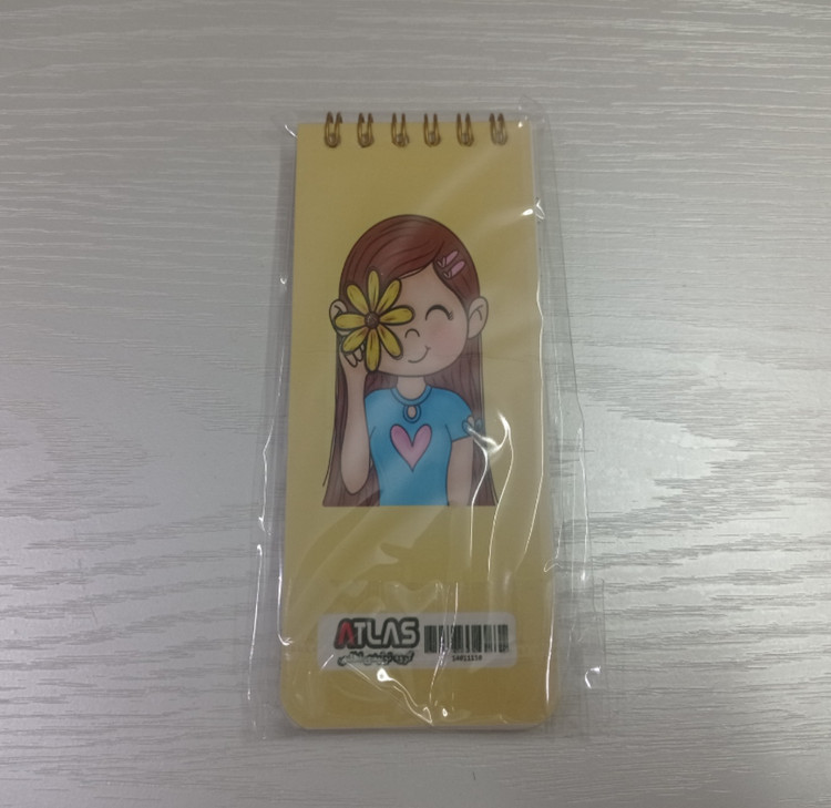 دفترچه یادداشت TO DO LIST طرح دختری با گل آفتابگردان