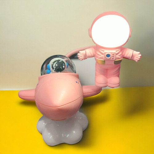 چراغ مطالعه و چراغ خواب فضانورد و هواپیما صورتی