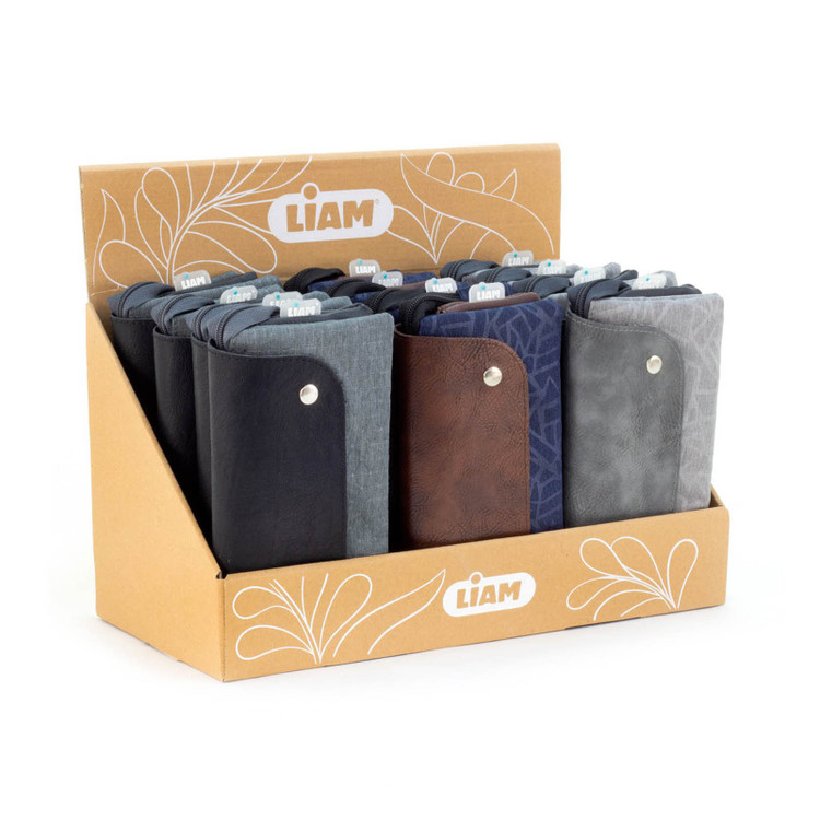 جامدادی و کیف دستی روژانو لیام L-3076 با ترکیب چرم و پارچه مناسب برای مدیران و اساتید