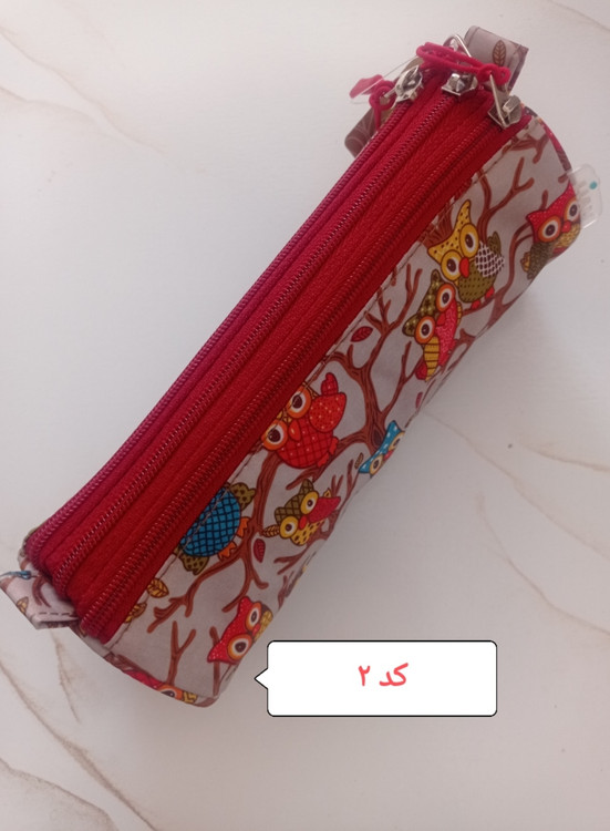 جامدادی سه زیپ استوانه ای طرح دار کد 3064 لیام