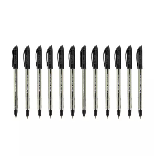 خودکار پنتر مدل فوق روان نانو آنتی باکتریال کد DP-105-07 بسته 12 عددی مشکی