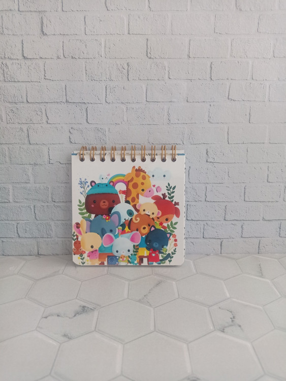 دفترچه 10×10 طرح دار فانتزی طرح حیوانات