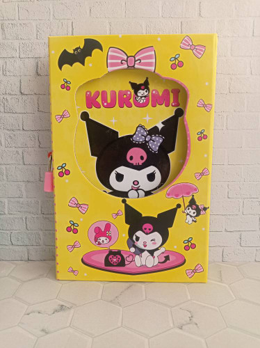 دفتر خاطرات قفل دار طرح کرومی و ملودی