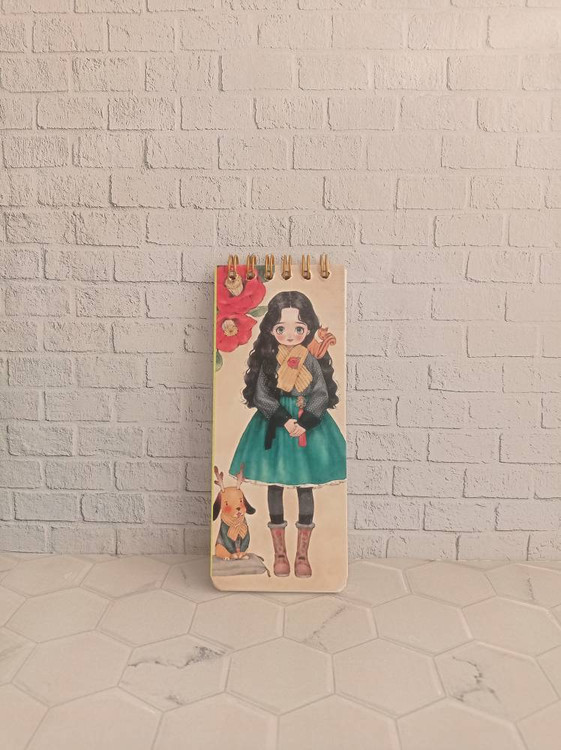 دفترچه یادداشت TO DO LIST طرح دختری با موهای مشکی