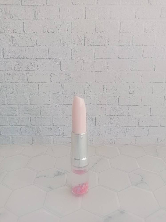 روان نویس فانتزی رنگ آبی طرح رژ لب اکلیلی