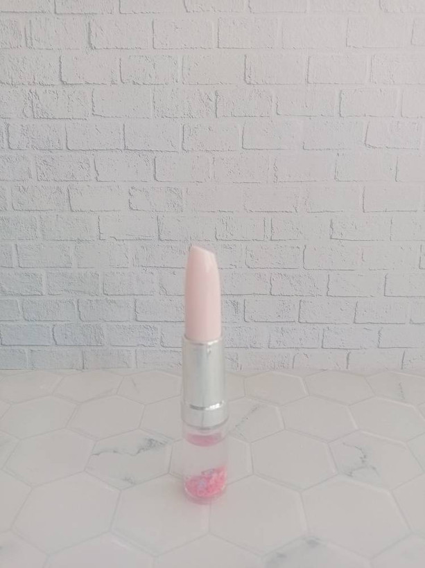 روان نویس فانتزی رنگ آبی طرح رژ لب اکلیلی