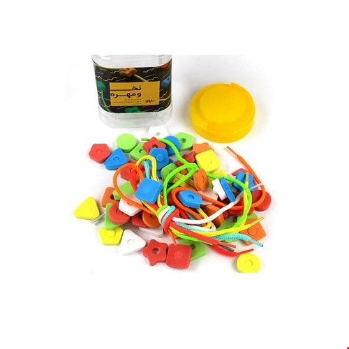 نخ و مهره فومی 60 تایی