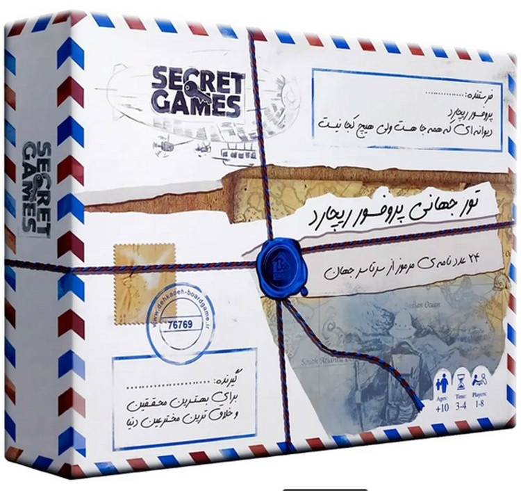 بسته بازی فکری پرونده جنایی معمایی تور جهانی پروفسور ریچارد (باجعبه)