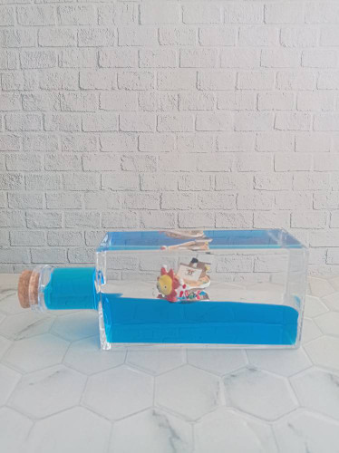 بطری دکوری معلق طرح کشتی دزدان دریایی