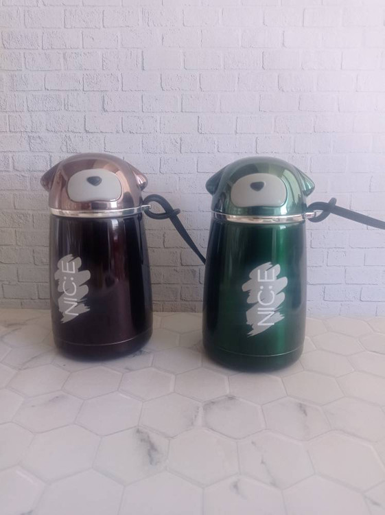 تراول ماگ عروسکی مدل سگ بند دار گنجایش 300 میلی لیتر