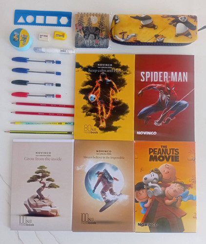 بسته لوازم تحریر ششم دبستان پسرانه اقتصادی مجموعه ۲۰ عددی