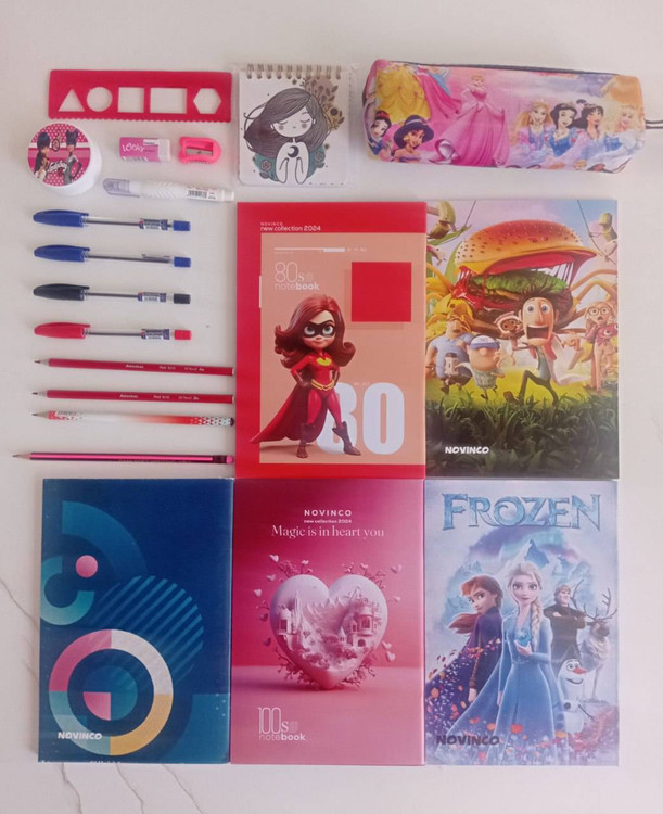 بسته لوازم تحریر ششم دبستان دخترانه اقتصادی مجموعه ۲۰ عددی