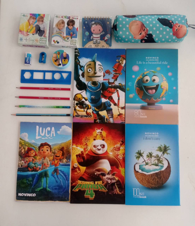 بسته لوازم تحریر اول دبستان پسرانه اقتصادی مجموعه ۱۷ عددی