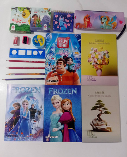 بسته لوازم تحریر دوم دبستان دخترانه اقتصادی مجموعه ۱۷ عددی