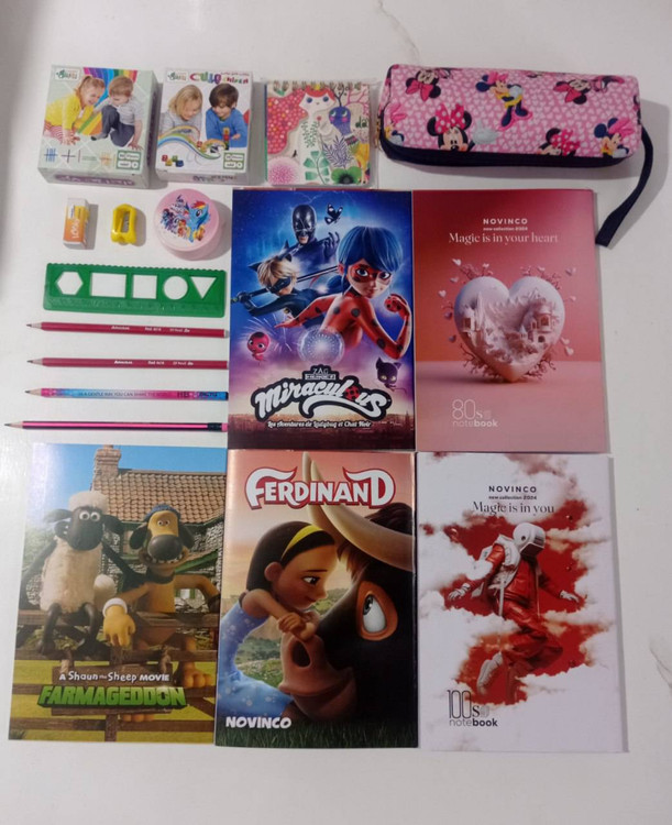 بسته لوازم تحریر دوم دبستان دخترانه اقتصادی مجموعه ۱۷ عددی