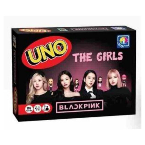 بازی فکری اونو 116 کارتی Uno جعبه ای بلک پینک