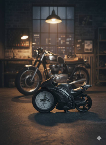 ساعت رومیزی زنگ دار موتور مسابقه ای