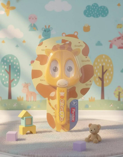 قیچی غلافدار کودک طرح حیوانات مدل زرافه