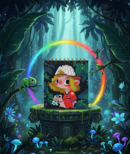 دفترچه 10×10 طرح دار فانتزی طرح پسرک