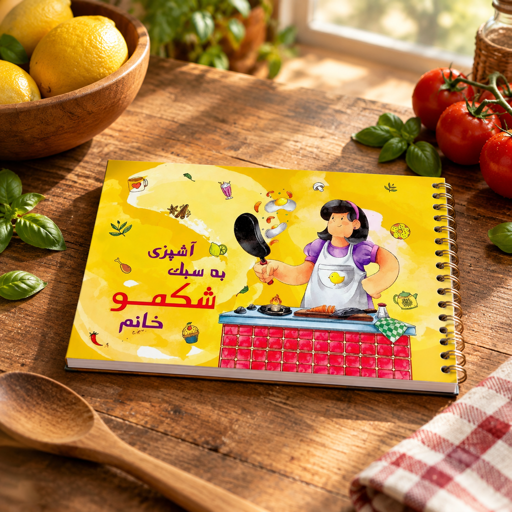 دفتر آشپزی 80 برگ طرح آشپزی به سبک شکمو خانم