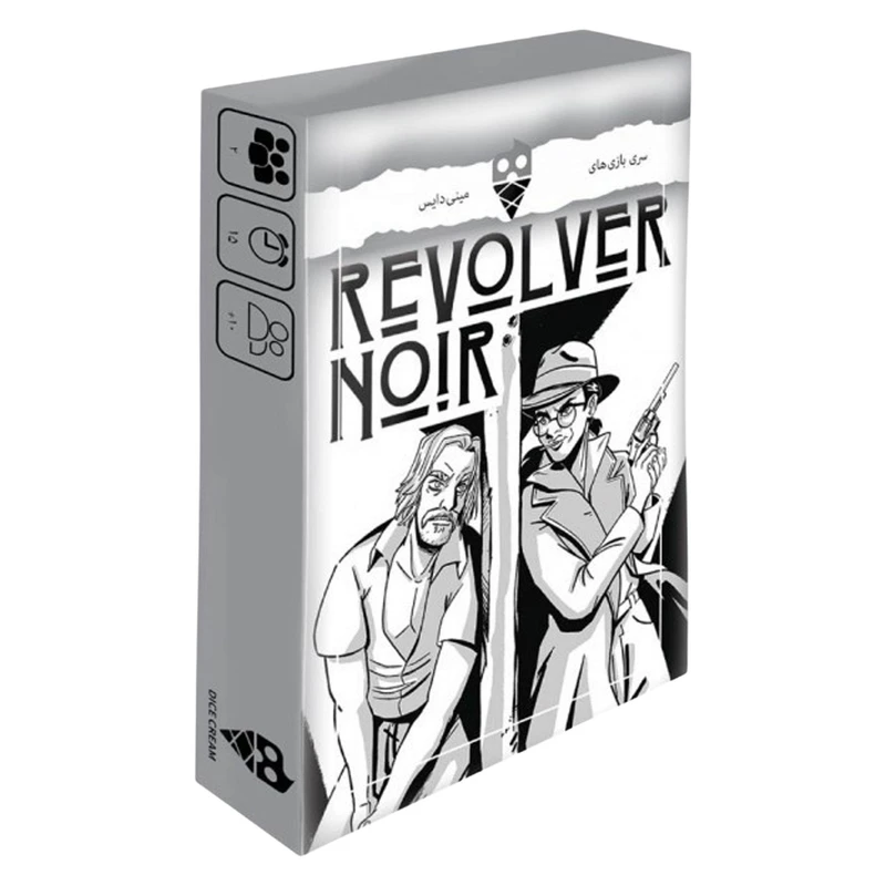 بازی فکری اسلحه سیاه مدل Revolver Noir  (دایس کرم) جعبه ای 1/16